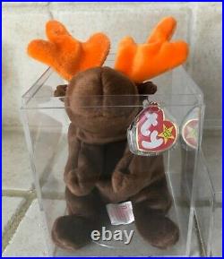 Chocolate The Moose Ty Beanie Baby 1993 Mint Condition New Rare Retired Star Tag
