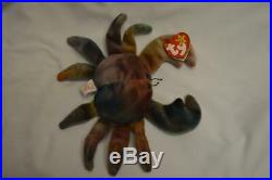 Claude The Crab Ty Beanie Baby Babies Rare Error Name In Capital