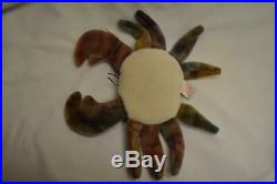 Claude The Crab Ty Beanie Baby Babies Rare Error Name In Capital