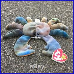 Claude the Crab RARE (retired) Ty Beanie Baby (MWMT)