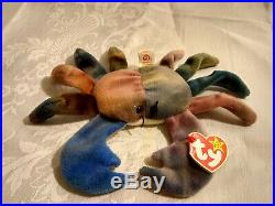 Claude the Crab Rare Original Beanie Babies Vintage 1996