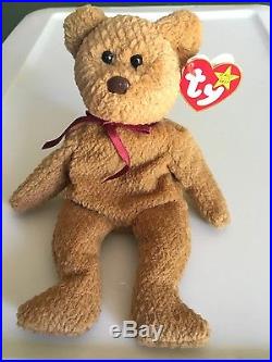 Curly Bear Beanie Baby EXTREMELY RARE 5 ERRORS