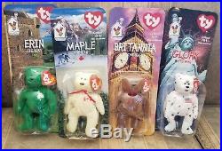 Ty Beanie Babies Britannia Glory Erin Maple The Bear McDonalds Lot of 9 in Box 