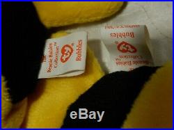 EXTREMELY RARE EYE XTRA STRIPS FINS ERRORS BUBBLES Ty Beanie Babies PVC 1 ED