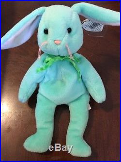 EXTREMELY RARE Hippity beanie baby with errors PVC