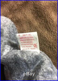 EXTREMELY RARE TY Beanie Babies Original Retired Slippery the Seal With Errors