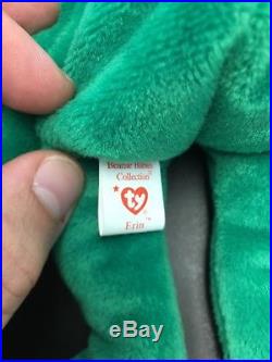 Erin TY Beanie Babies, RARE, PRISTINE, Actual Item being sold