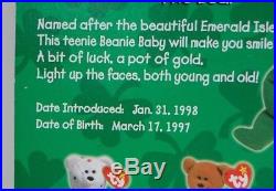 Erin The Bear-1997 McDonald's Ty Beanie Baby With Rare Errors 1993 OakBrook
