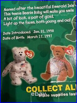 Erin The Bear Green Irish Rare Errors Nib