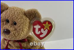 Error, Ty 1996 Curly the Bear Beanie Baby, very rare, retired, great condition