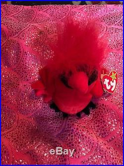Extremely Rare Beanie Baby Mac The Cardinal