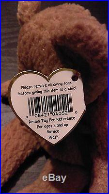 Extremely Rare Curly Bear Beanie Baby with Multiple Errors