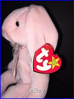 Extremely Rare ORIGINAL 1996 Ty Beanie Baby Hoppity With Errors On Tags