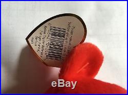 Extremely Rare Osito Beanie Baby Oddity Missing Flag! 100% Authentic