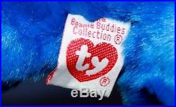 Extremely Rare Peanut Royal Blue Elephant Beanie Buddy. New 2nd Gen. WithTag Error