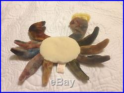Extremely Rare Ty Beanie Baby Claude The Crab With Errors 1996