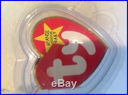 Extremely Rare Ty Valentino Beanie Baby Mint Condition Swing Tag Errors PVC