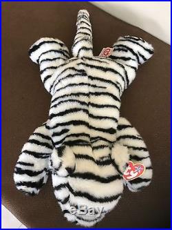 Extremely Rare White Tiger Original Beanie Buddy- Retired. Perfect Condition