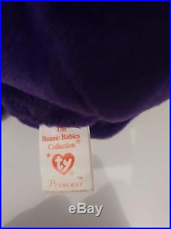Extremley RARE Ty beanie babies princess Diana of Wales Pvc Pellets And No Space