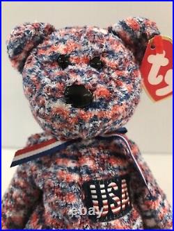 Fourth Of July I Was Born In The USA Beanie Baby Usa! Ty 2000 Rare
