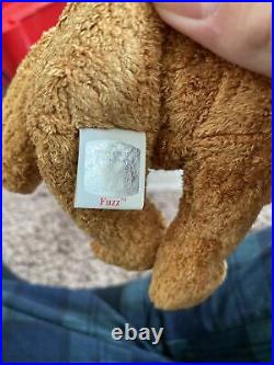 Fuzz Beanie Baby Rare and RETIRED with Tag Errors TY