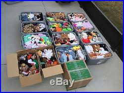 GIGANTIC TY Beanie Baby mixed lot 1,370 MINT TY Beanie Babies RARE RETIRED MWMT