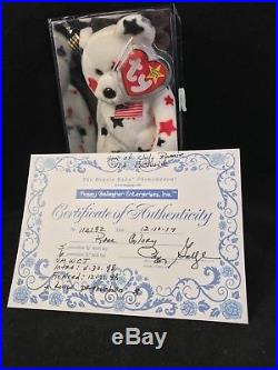 GLORY(1997) Ty BeanieBabyBearAUTHENTICATED/Rare/RetiredUSA EXCLUSIVE