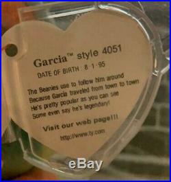 Garcia Ty Beanie Baby with 11 Tag Errors Extremely Rare Find Fully Authenticated