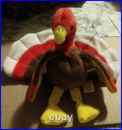 Ty Beanie Babies Gobbles The Turkey Rare Tag Errors Mint Condition 
