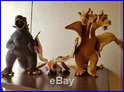 Godzilla, King Gliadorah, and Mothra Rare TY Beanie Baby Collection set