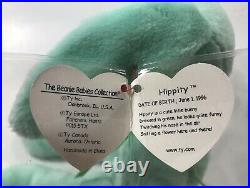 Hippity Ty Beanie Baby With Errors, Rare 1996 With Pvc Pellets