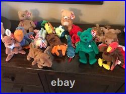 Huge Lot of TY Beanie Babies with Many Rare/Retired/With Errors
