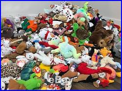 Huge Mixed Lot of 300+ TY Beanie Baby Babies Including Rare & Retired