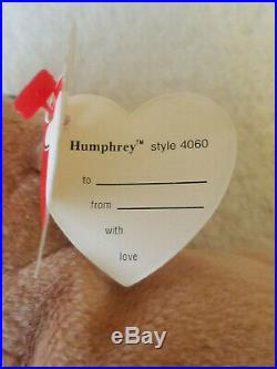 Humphrey Retired TY Beanie Baby 1993, Camel, Rare 1st Generation