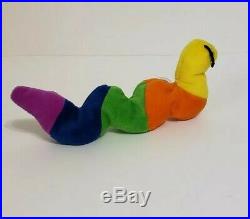 Inch The Worm Original Beanie BabyErrors RareTY 1995 PVC Pellets