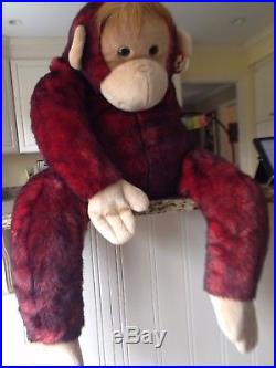 Jumbo Schweetheart Monkey Ty Beanie Buddy Beanie baby beanie babies rare 42 inch