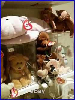 Lot of 200 TY Beanie Babies Retired, Bears, Rare and Specialty Great WHOLESALE