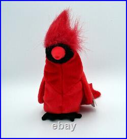 MAC The Cardinal Ty Beanie Baby SUPER RARE MINT LIMITED EDITION Retired withERRORS