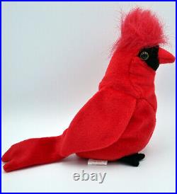 MAC The Cardinal Ty Beanie Baby SUPER RARE MINT LIMITED EDITION Retired withERRORS