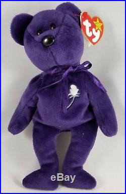 MINT PRINCESS DIANA BEAR Retired Ty Beanie Baby VERY RARE! 1997 MINT Collectible