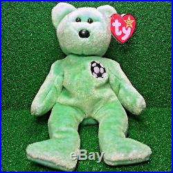MWMT Ty Beanie Baby KICKS The Bear NEW RETIRED 1998 Plush Toy RARE GASPORT Tag