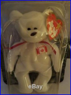 Maple The Bear-1996 McDonalds Ty Beanie Baby with Rare Errors 1993, OakBrook