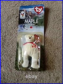 Maple The Bear -1999 McDonald's Ty Beanie Baby With Rare Errors 1993/OAKBROOK