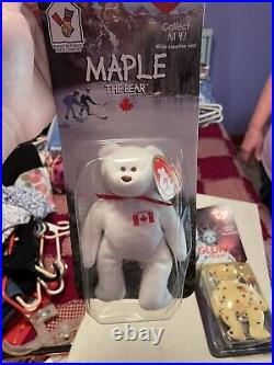 Maple The Bear McDonald's Ty Beanie Baby With Rare Tag Errors. UNCIRCULATED