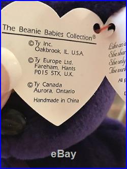 Mwmt Ty Beanie Baby 1997 Le Princess Diana Rare/retired No Stamp