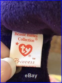 Mwmt Ty Beanie Baby 1997 Le Princess Diana Rare/retired No Stamp