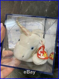Mystic the Unicorn Ty Beanie Baby Rare and Retired Certified with Errors