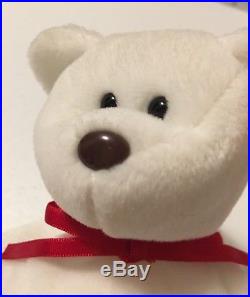 NEW Rare Retired Ty Beanie Baby 1993/4 Valentino Bear Original 4058 PVC Errors