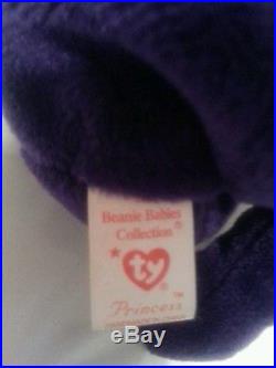 NWT 2 1997 Princess Diana Ty Beanie Baby 1st edition, Rare, Mint Condition