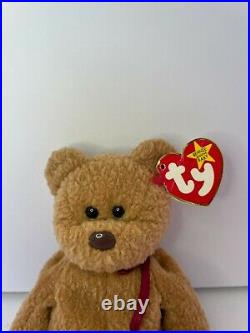 Nwt, Curly The Bear Beanie Baby, 1996, Many Errors, Retiered, Rare